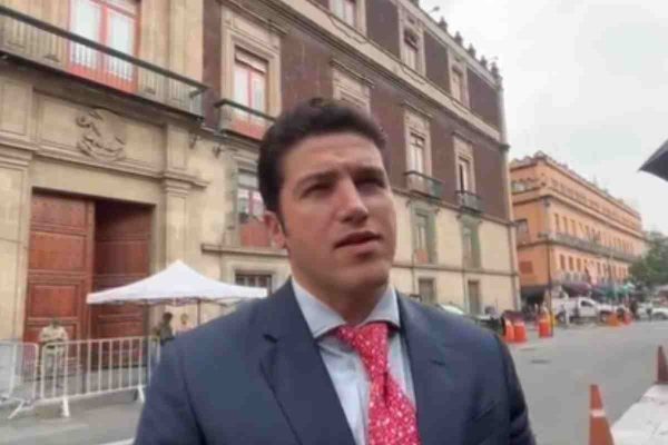 Samuel García tras su reunión con AMLO en Palacio Nacional