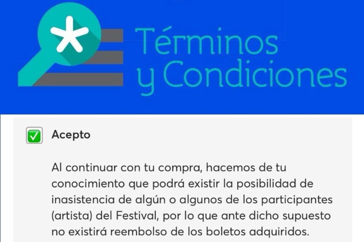ticketmaster no reembolso por cancelacion