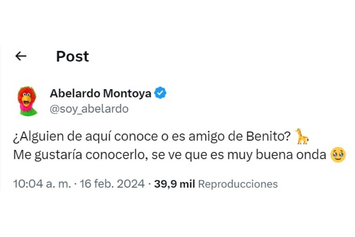 Abelardo Montoya Conoce a Benito