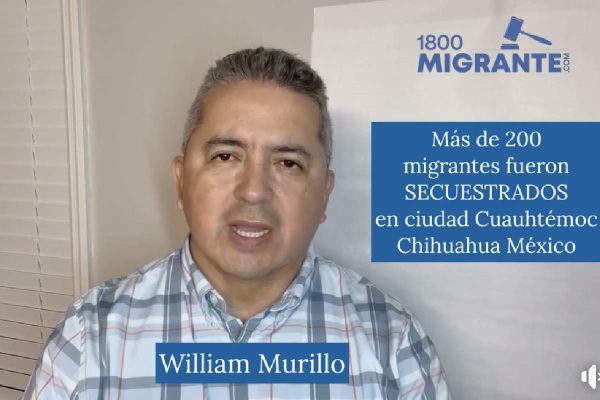william murillo, quien denunció el secuestro de más de 200 migrantes en chihuahua