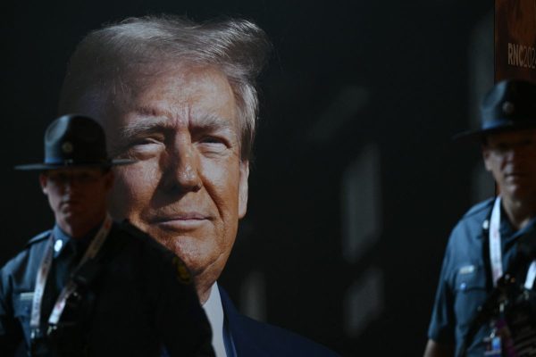 imagen de trump durante la convención republicana