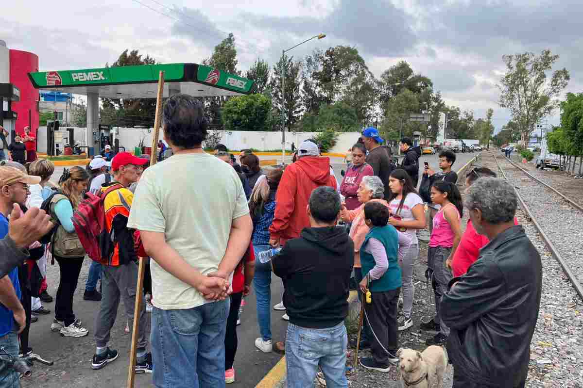 bloqueo Texcoco Neza combustible