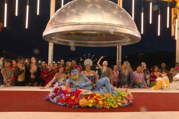 Ceremonia de apertura Juegos Olímpicos con Drag Queens representando festin des dieux Foto: X @jeuxolympiques