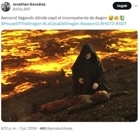 la casa del dragon 2x04 aegon memes