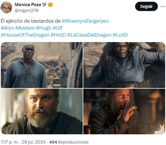 la casa del dragón 2x07 memes bastardos jinetes