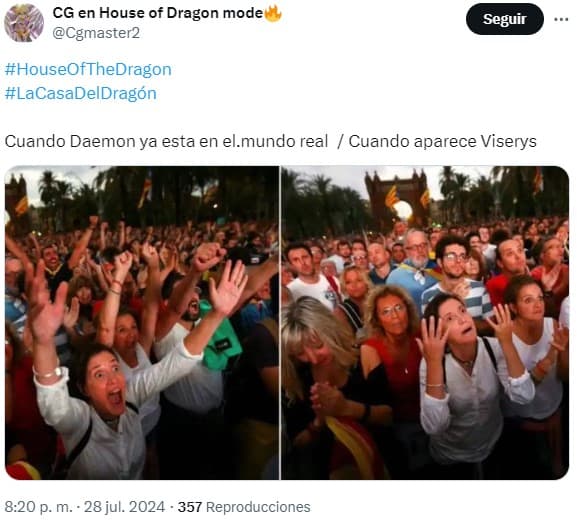 la casa del dragón 2x07 memes daemon