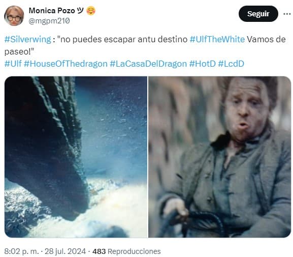 la casa del dragón 2x07 memes ulf silverwing