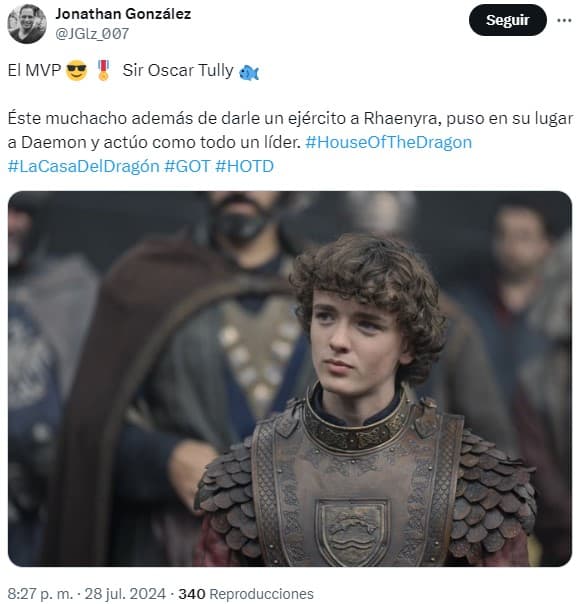 la casa del dragón 2x07 memes oscar tully