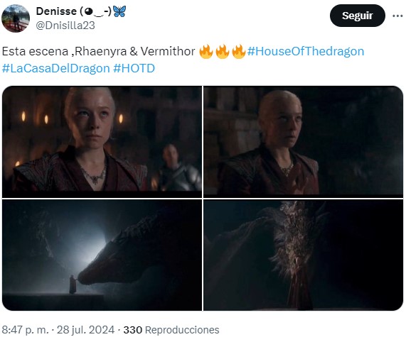 la casa del dragón 2x07 memes vermithor rhaenyra