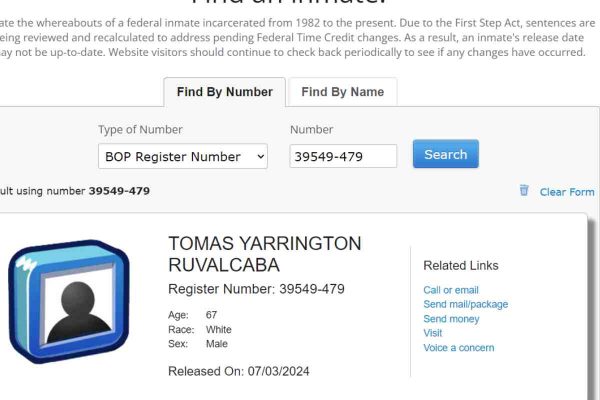 Liberación de Tomás Yarrington