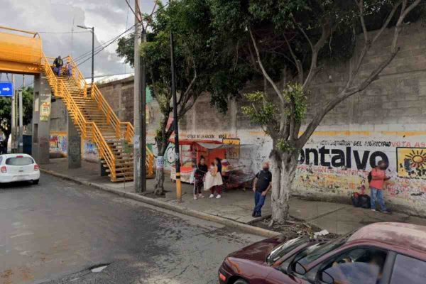 Captura de Google Maps que muestra ubicación de inundación en Valle de Chalco, en 2021