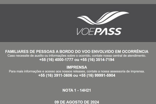 Aerolínea dueña del avión accidentado ofrece líneas telefónicas de asistencia