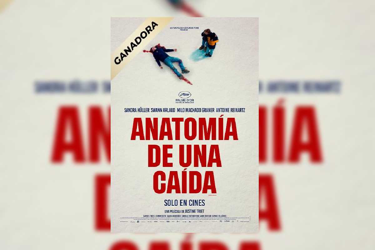 Portada de la película Anatomía de una caída, de la directora Justine Triet.