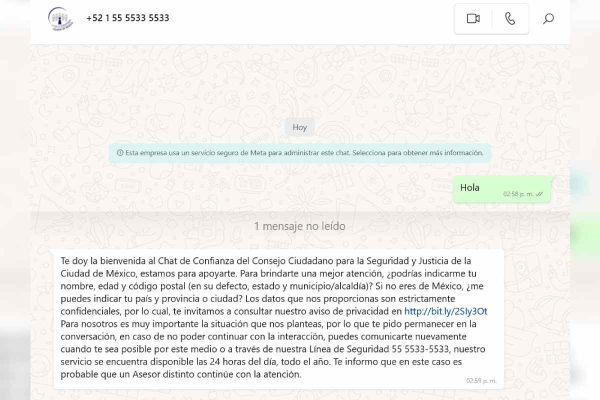 Chat de apoyo psicológico como contención ante los resultados del Comipems
