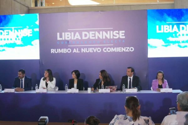 Conferencia de prensa de la gobernadora electa de Guanajuato, Libia Dennise