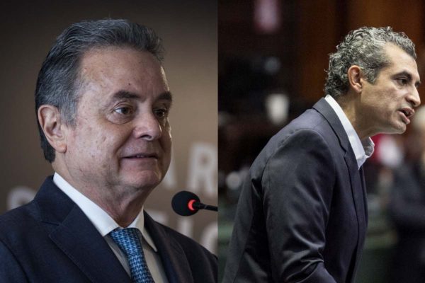 Enrique Ochoa Reza y Pedro Joaquín Coldwell, expresidentes del PRI
