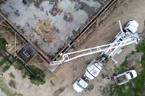 Instalación de planta de tratamiento para el río Atoyac en 2023. Foto: Gobierno de Tlaxcala.