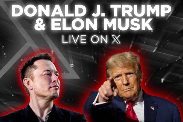 Invitación de Donald Trump a su entrevista con Elon Musk por X