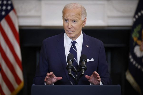 Joe Biden durante el anuncio del intercambio de prisioneros con Rusia