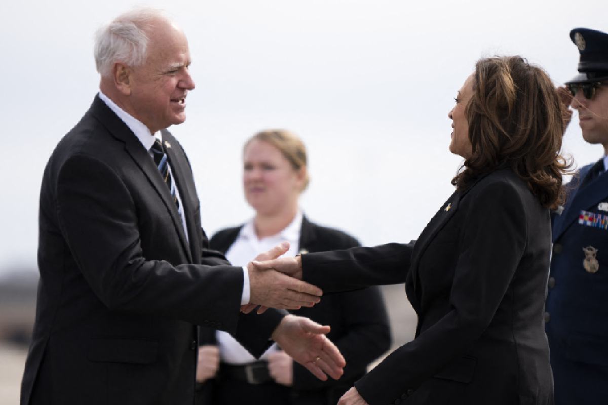 Kamala Harris elige a Tim Walz como su vicepresidente