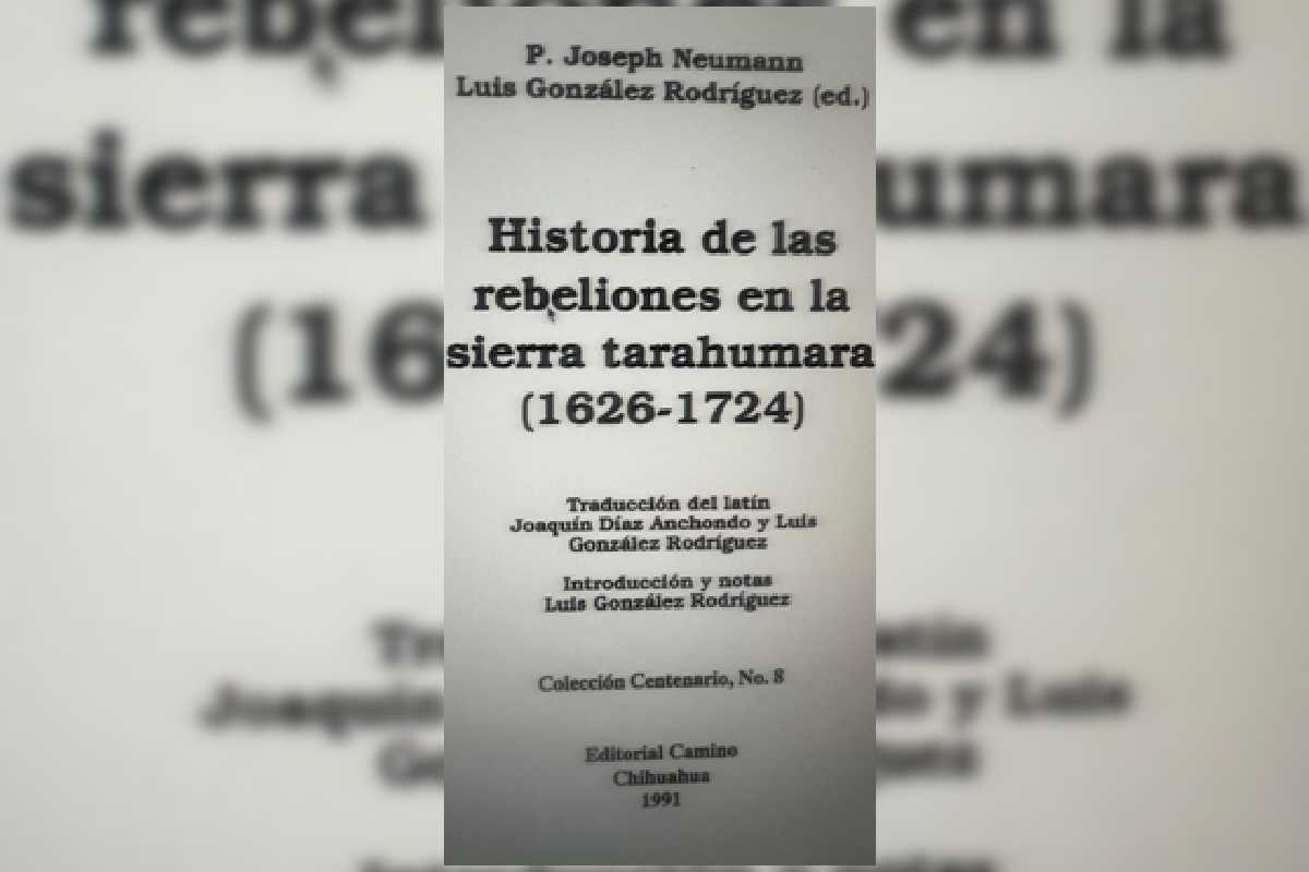 Portada del libro Historia de las rebeliones en la sierra tarahumara.