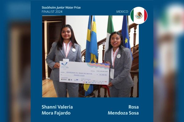 Rosa y Shanni obtuvieron diploma de excelencia en el Premio Nobel Juvenil del Agua.