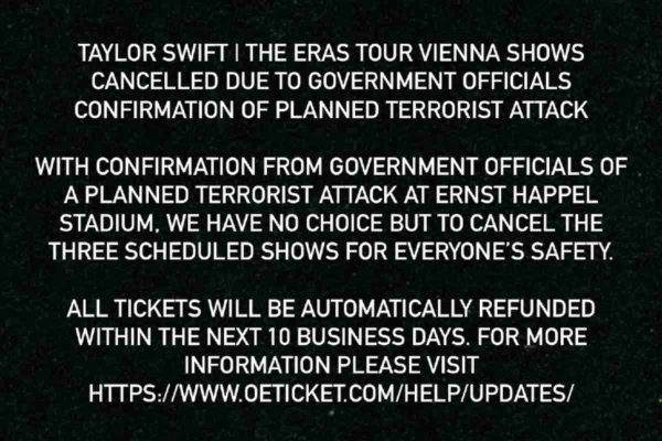 Comunicado de cancelación