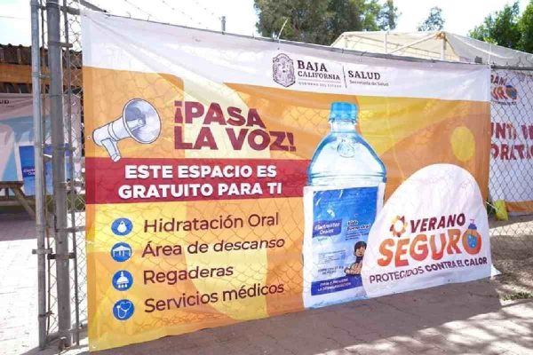 punto de hidratación por las altas temperaturas en mexicali y san felipe, baja california