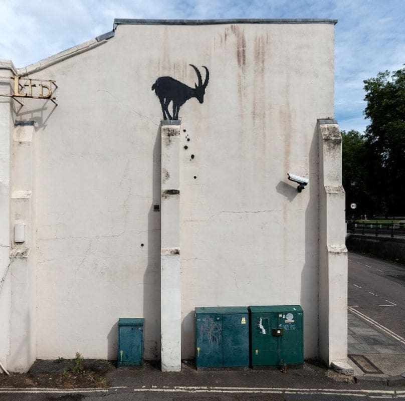 banksy londres cabra