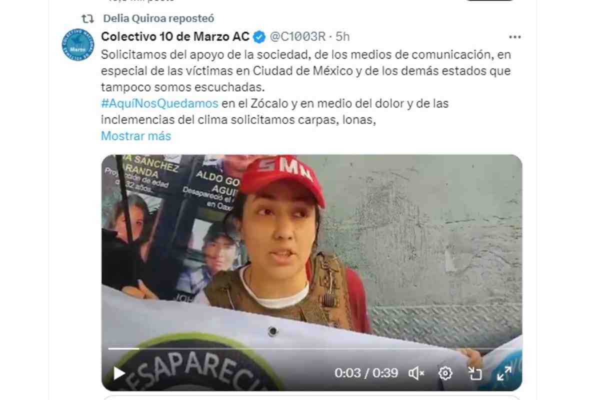 buscadoras madres toma asta bandera zocalo