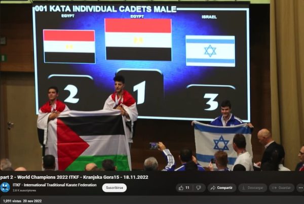Captura de video de ITKF del Campeonato Mundial de Karate Tradicional 2022 en Eslovenia 