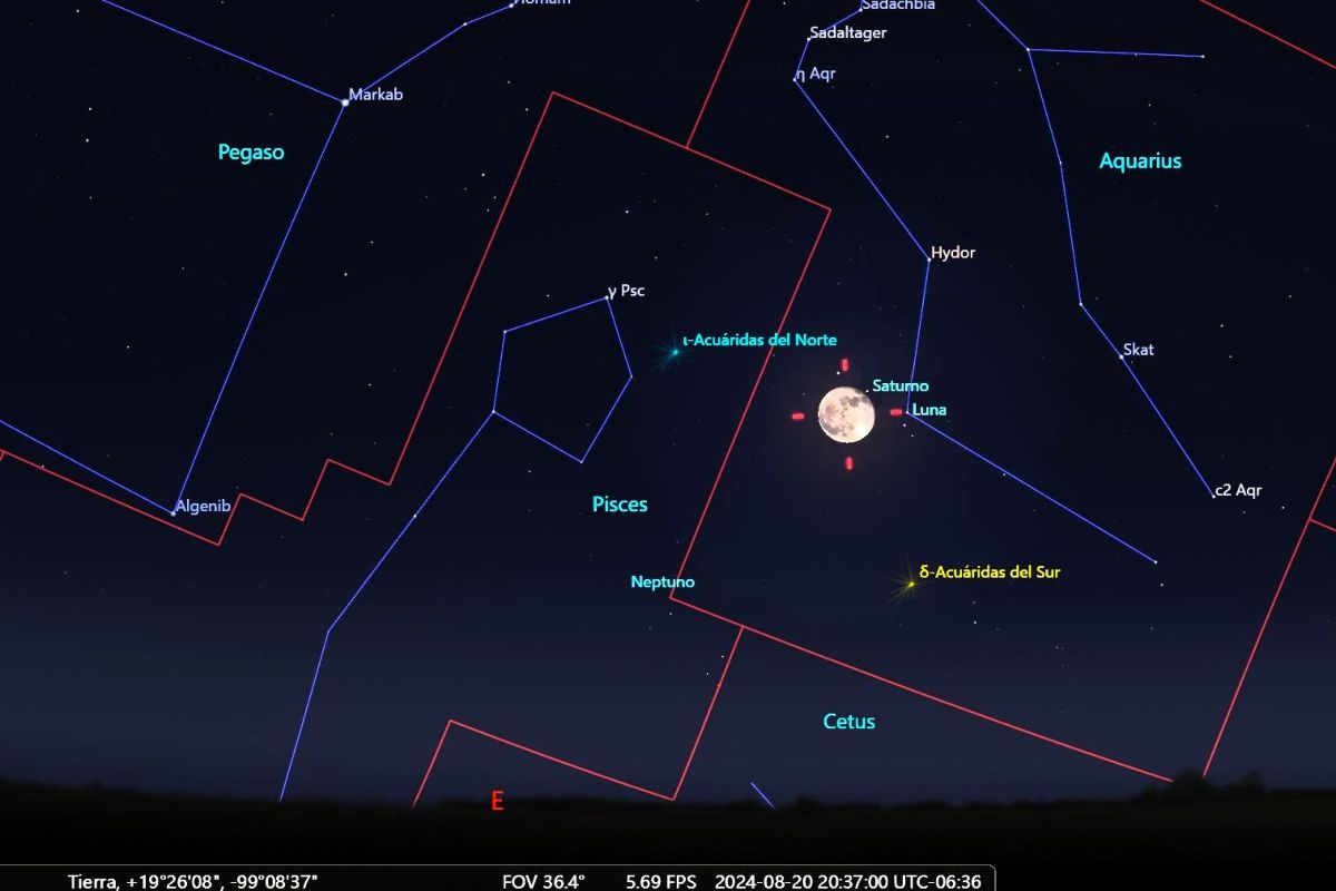 ocultacion lunar saturno eventos astornomicos agosto 2024