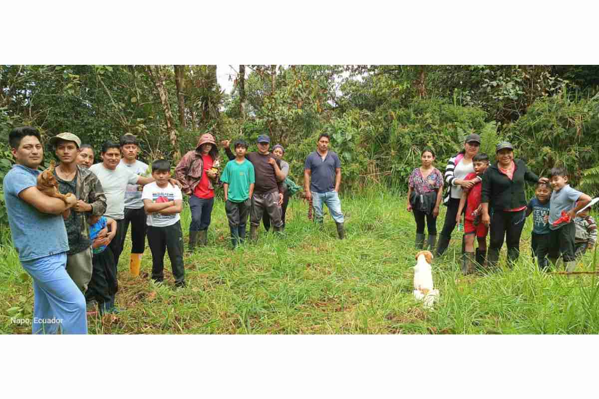 Familias emprendedoras de la Reserva de Biosfera Sumaco. Foto: Archivo emprendedores de la Reserva de Biosfera Sumaco