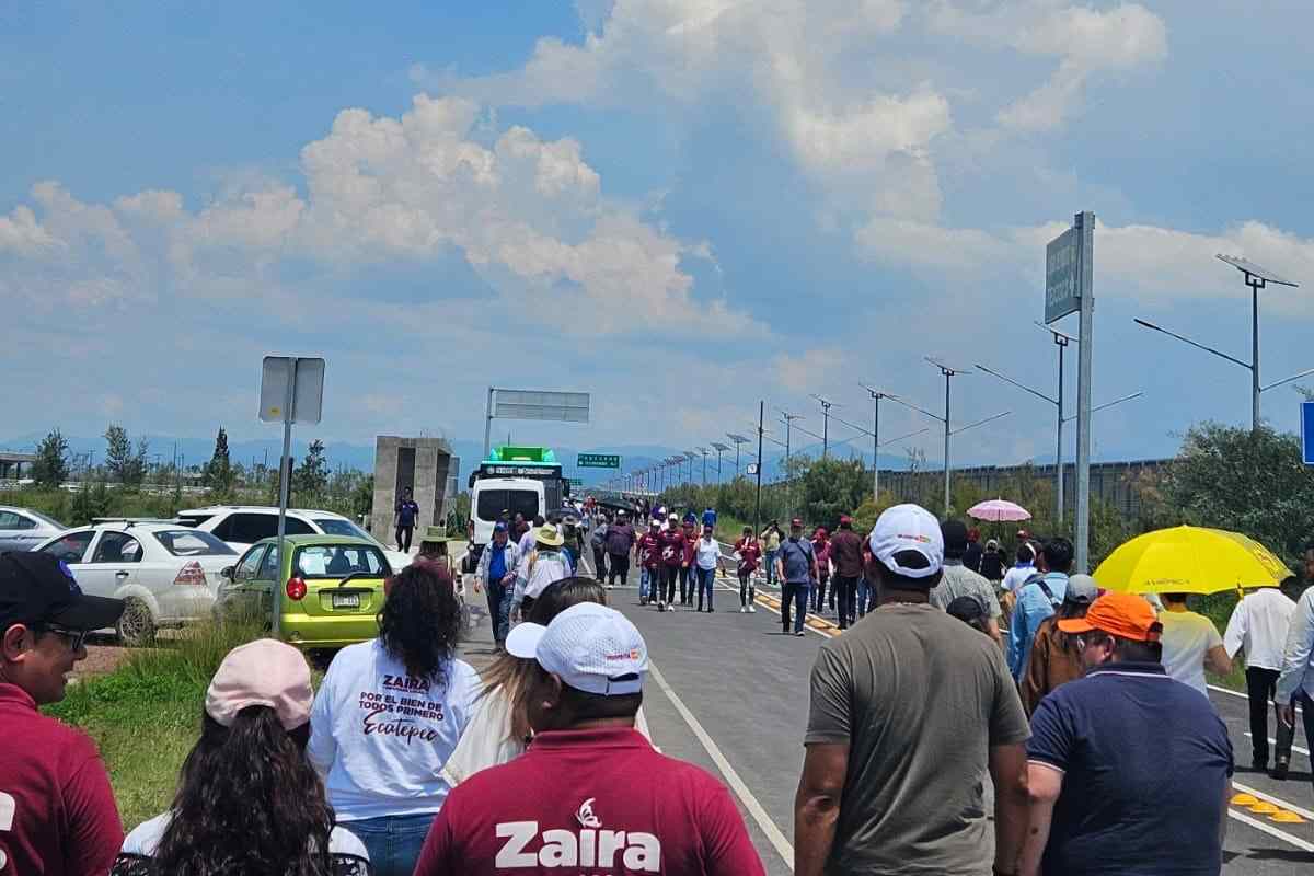 Asistentes en la inauguración del Parque Ecológico Lago de Texcoco. Foto: Cortesía