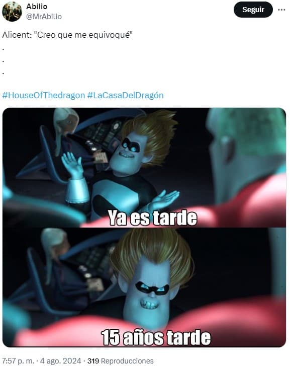 la casa del dragón 2x08 memes alicent rhaenyra