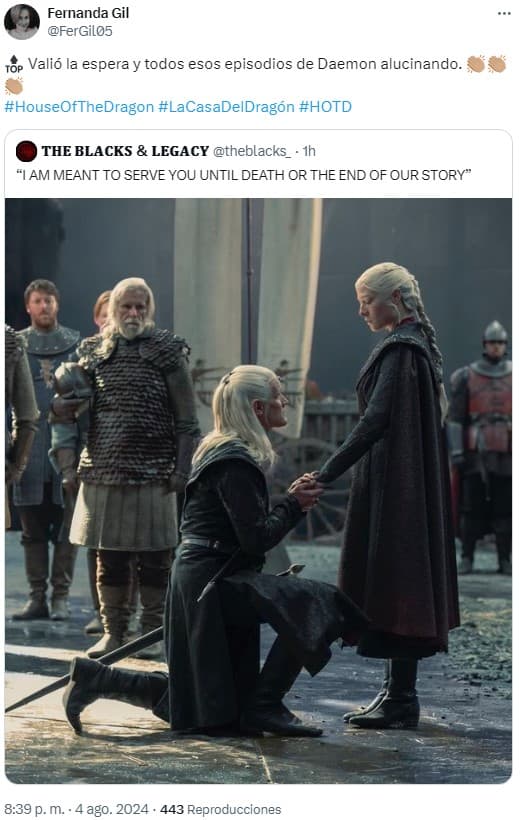 la casa del dragon 2x08 daemon rhaenyra