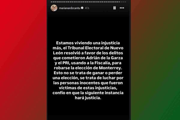 Postura de Mariana Rodríguez ante el fallo del Tribunal respecto a la elección de Monterrey