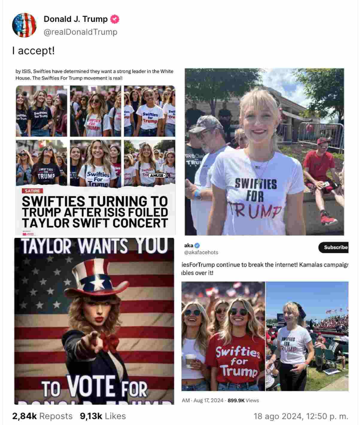 Taylor Swift Trump