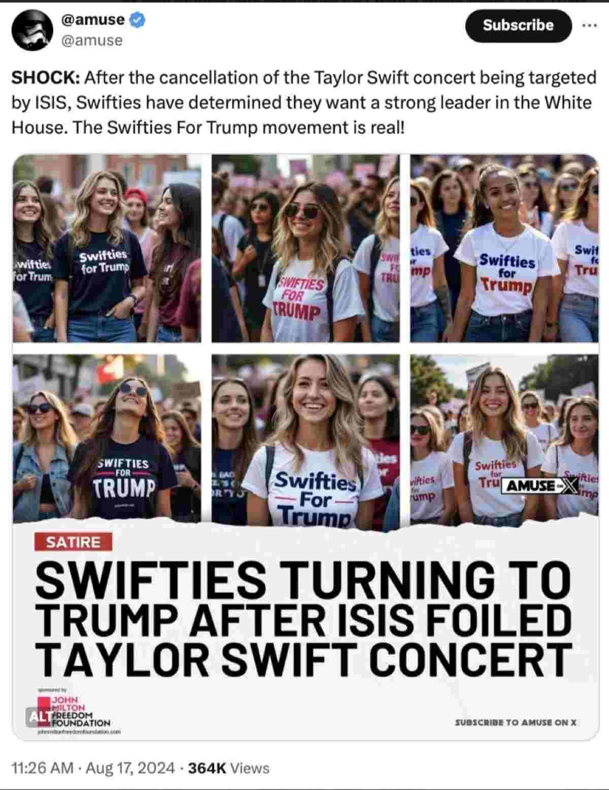 Taylor Swift Trump