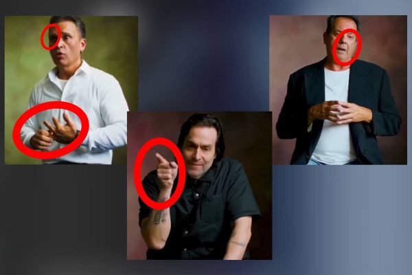 Captura de pantalla de fragmentos de video con indicios de IA