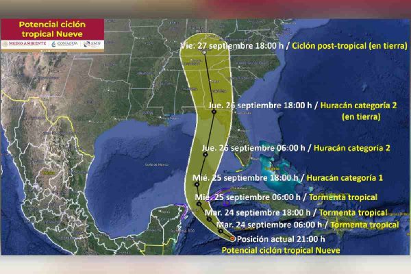 ciclon tropical nueve
