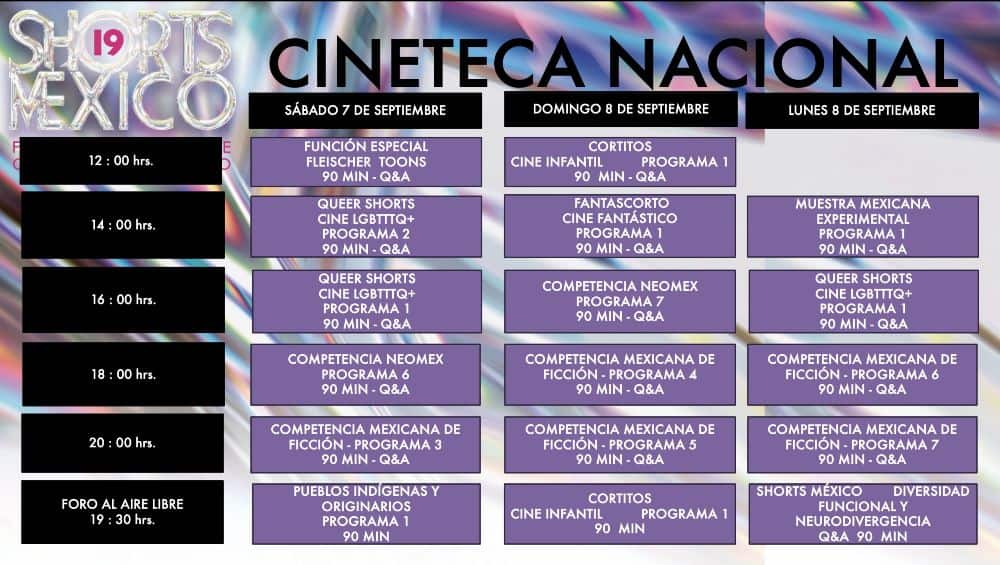 shorts mexico 2024 programacion