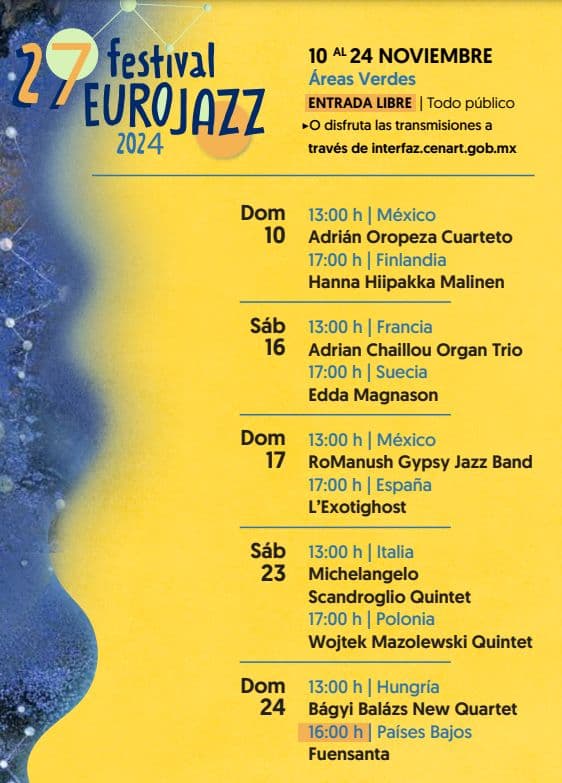 cartelera eurojazz 2024
