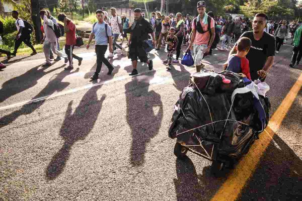 Migrantes en su tránsito por Chiapas | Foto: Cuartoscuro