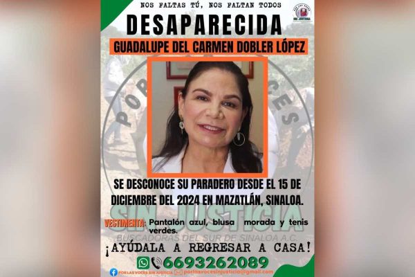Cartel de desaparecida de la doctora Guadalupe Del Carmen Doble López