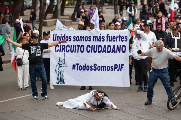 Manifestación en contra de la reforma judicial hecha en octubre de 2024