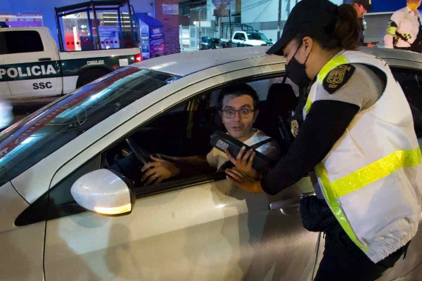 Alcoholímetro en la CDMX