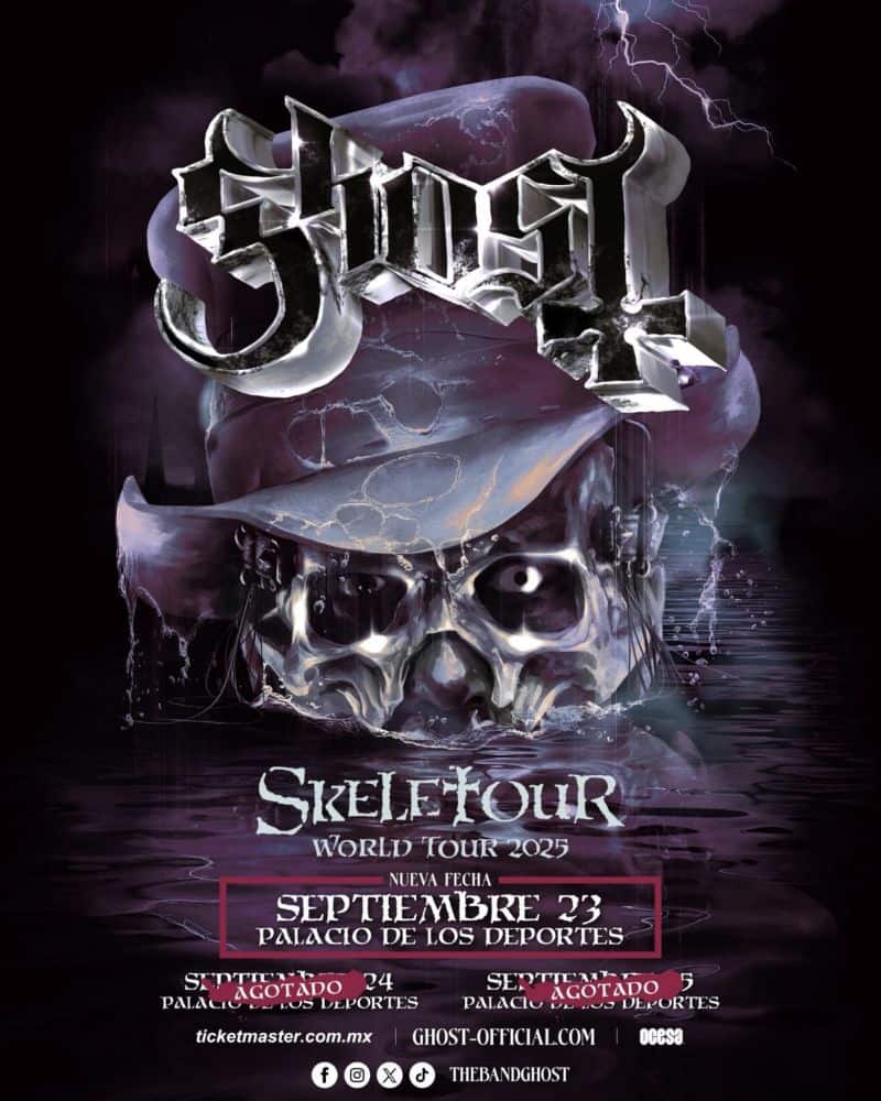 ghost conciertos cdmx 2025
