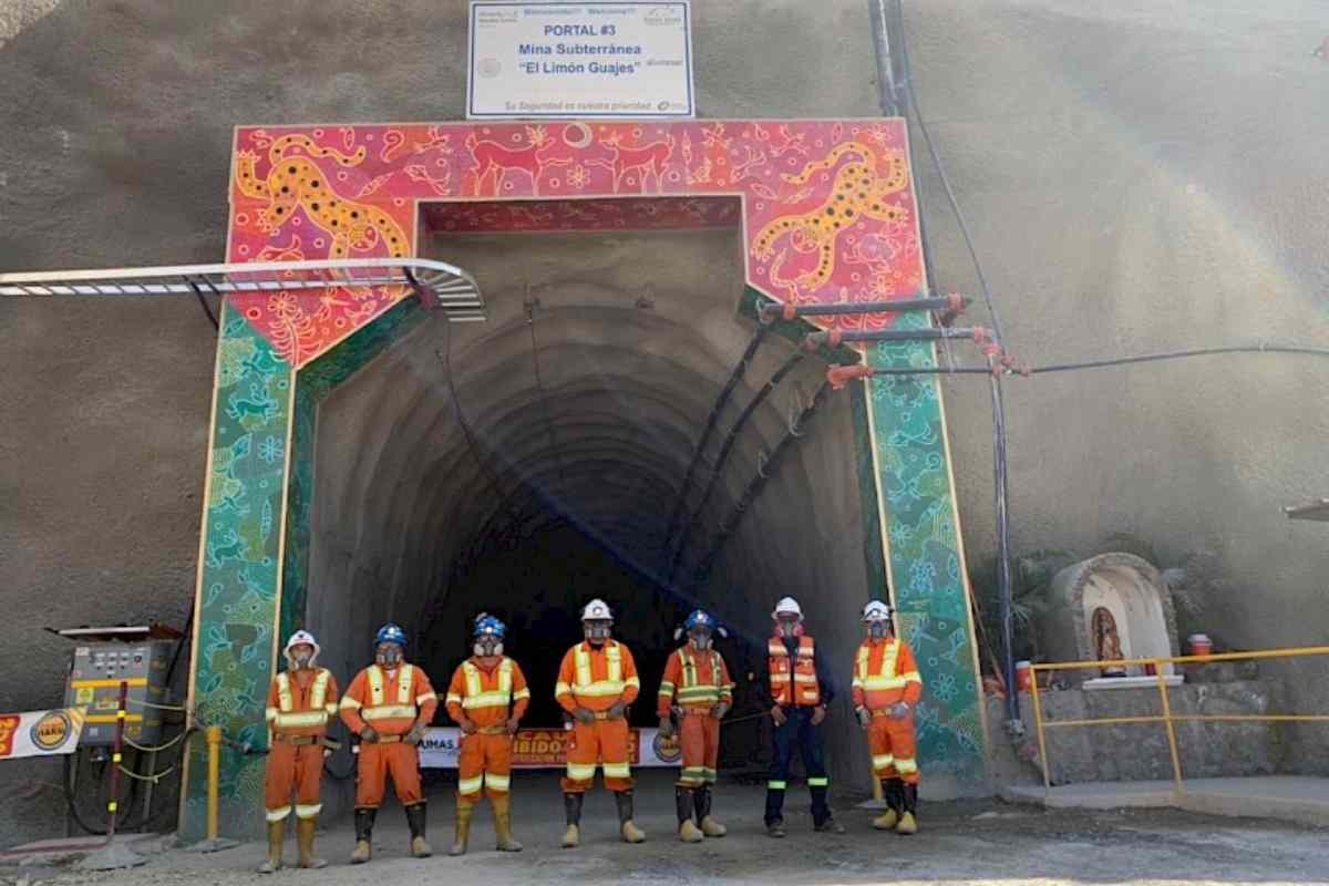 Trabajadores de la mina subterránea de El Limón Guajes: Foto: Torex Gold