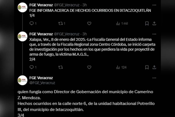 Fiscalía informó sobre el asesinato del funcionario